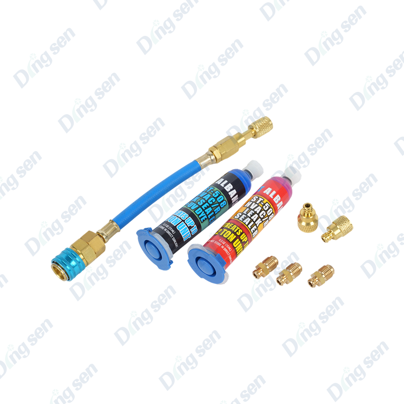 Sistema de llenado de sellador de aire acondicionado para automóviles Sistema de llenado de sellador de aire acondicionado para automóviles