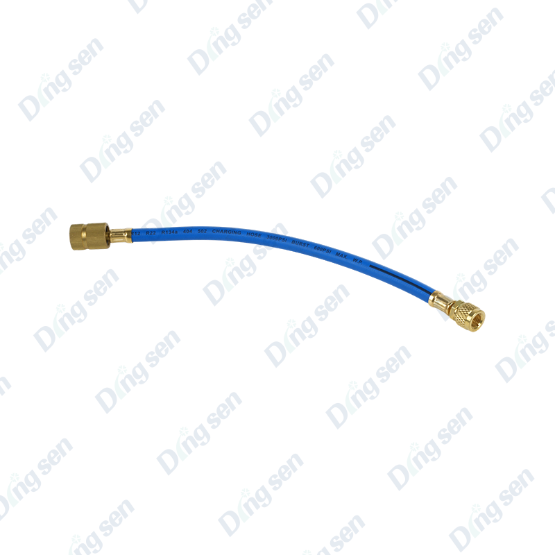 Sistema de llenado de aire acondicionado automotriz con manguera inflable Sistema de llenado de aire acondicionado automotriz con manguera inflable